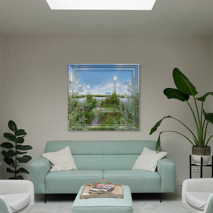 Chora waramuni kunstwerk Chora Waramuni gepresenteerd in moderne ruimte met focus op schaal en visuele impact.