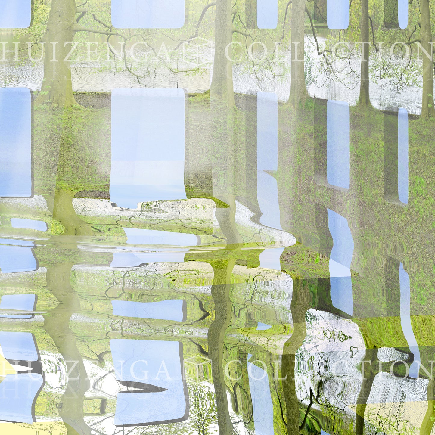 Detail van Atlantis Risorta – samensmelting van architectuur en groeiende natuur.