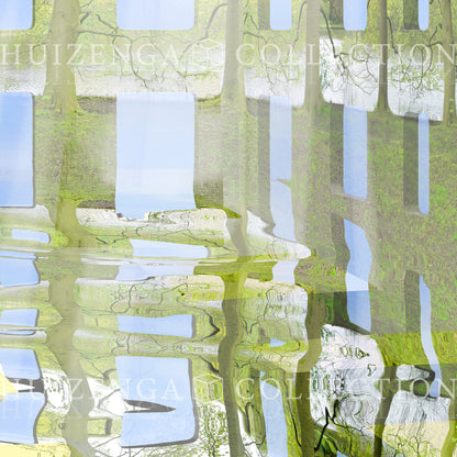 Detail van Atlantis Risorta – samensmelting van architectuur en groeiende natuur.