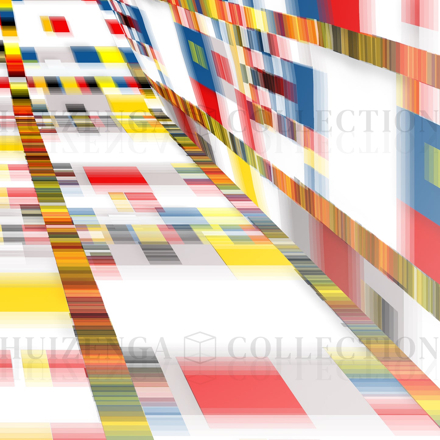 Detail of Geometric Space #44 Triangle – fine perspective lines and layered geometric forms creating a strong three-dimensional spatial illusion.