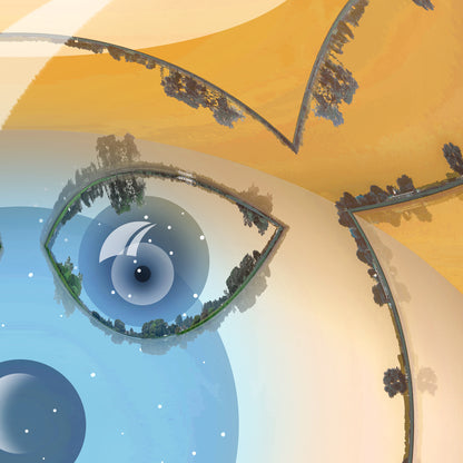 Layered transparent spherical structure creating depth and symmetry in Terra Waramuni Burlesca