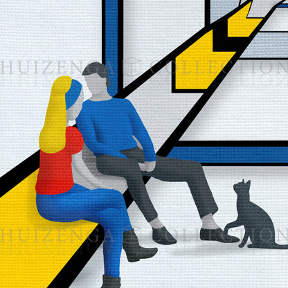 Spatial depth with figurative elements 
