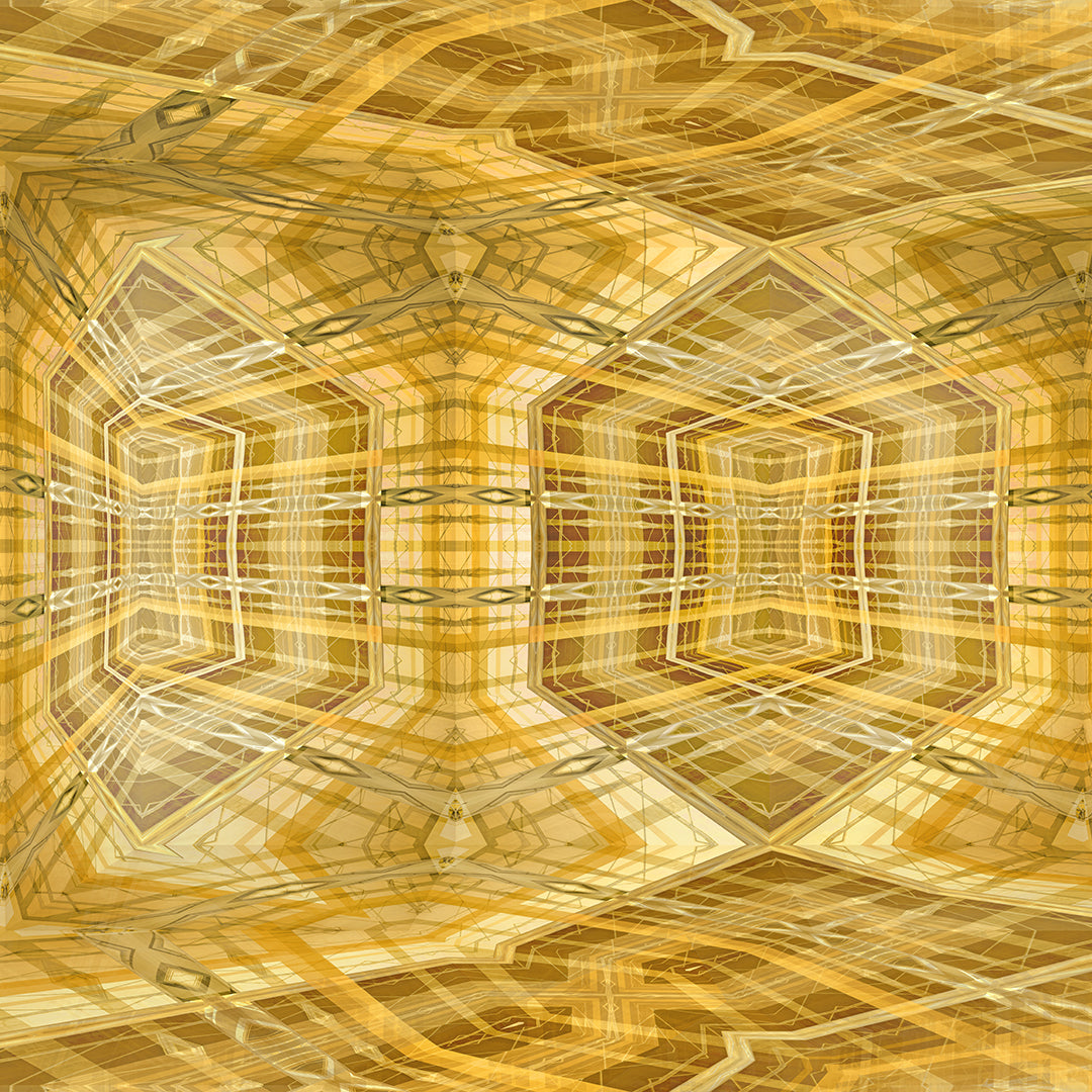 Structures in this metaphysical digital painting by Lisette Huizenga.