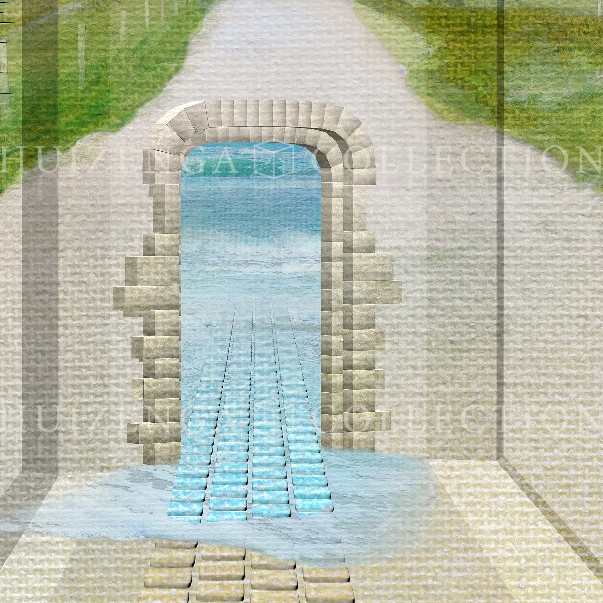 Detail van Pad door het Licht – pad dat leidt naar de zee