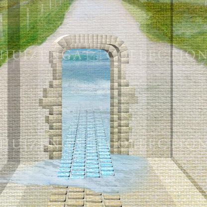 Detail van Pad door het Licht – pad dat leidt naar de zee