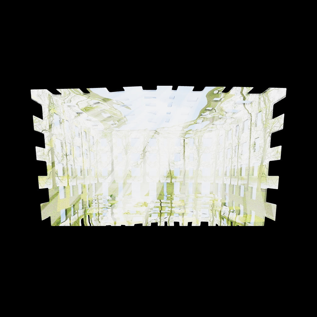 AR view of Atlantis Risorta by Lisette Huizenga – experience the immersive fusion of architecture and nature in your own space.