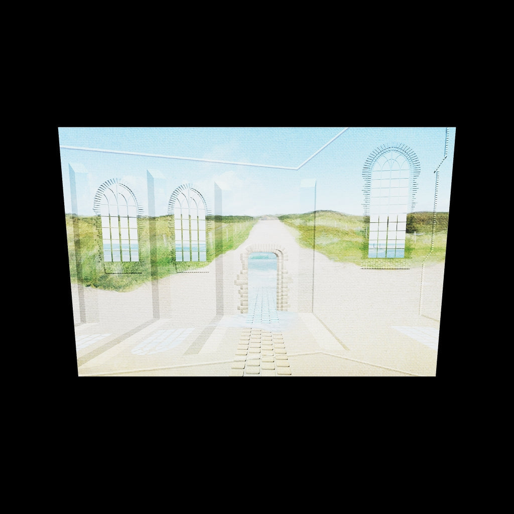 AR view of Path Through the Light by Lisette Huizenga – experience this immersive painting with path and light in your own space.