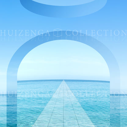 Detail van Sea Portal – transparante bogen boven het water
