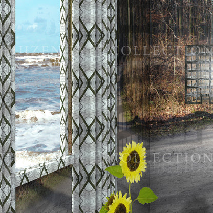 Detail van Wintersuite – kale bomen en patroon in het winterbos
